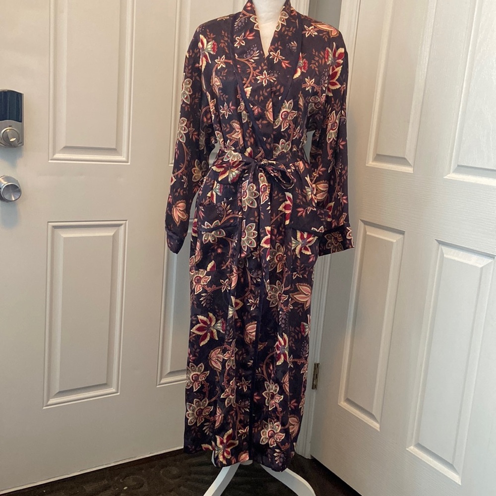 Vintage Victoria’s Secret Gold Label Floral Intimate Lingerie Robe ~ PRISTINE